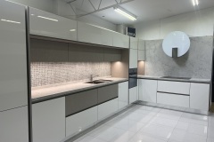 L-Shaped Gloss Finish Kitchen in Sydney