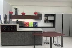 Contemporary Kitchen with Wine Rack in Sydney