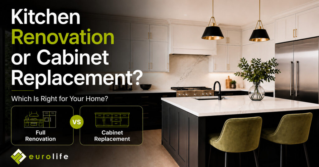 kitchen renovation vs cabinet replacement