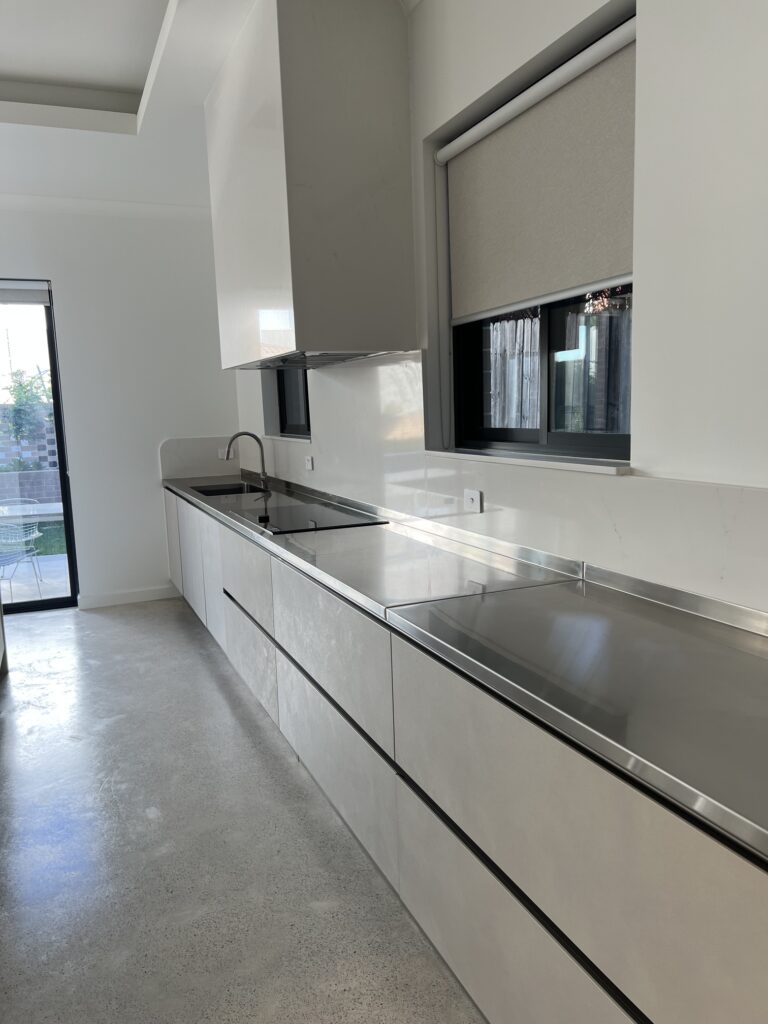 long-stainless-steel-kitchen-worktop